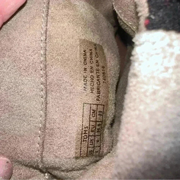 Toms Laurel Ankle Boots Desert Suede Tribal Wool,  Aztec Booties Womens Size 6! - Picture 12 of 15